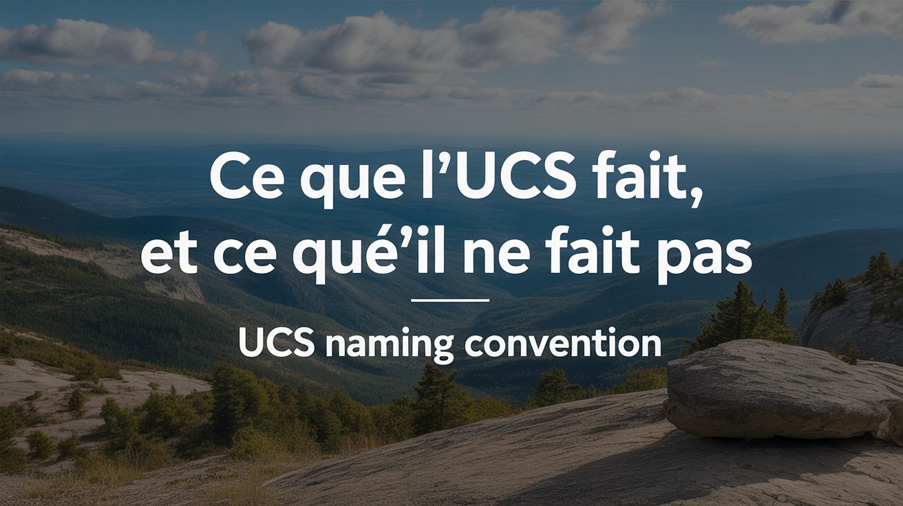 ce que l ucs fait et ce qu il ne fait pas